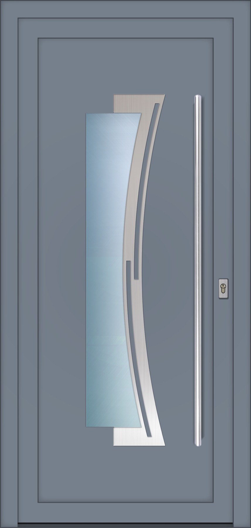 RD158 ezüstszürke – Ellipse Line ajtópanel