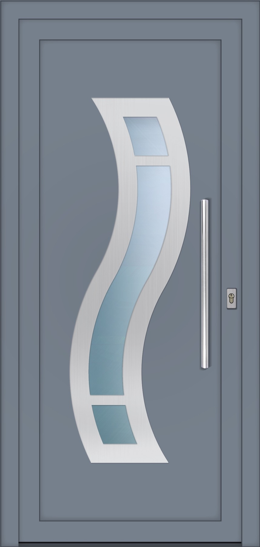 RD169 ezüstszürke – Ellipse Line ajtópanel