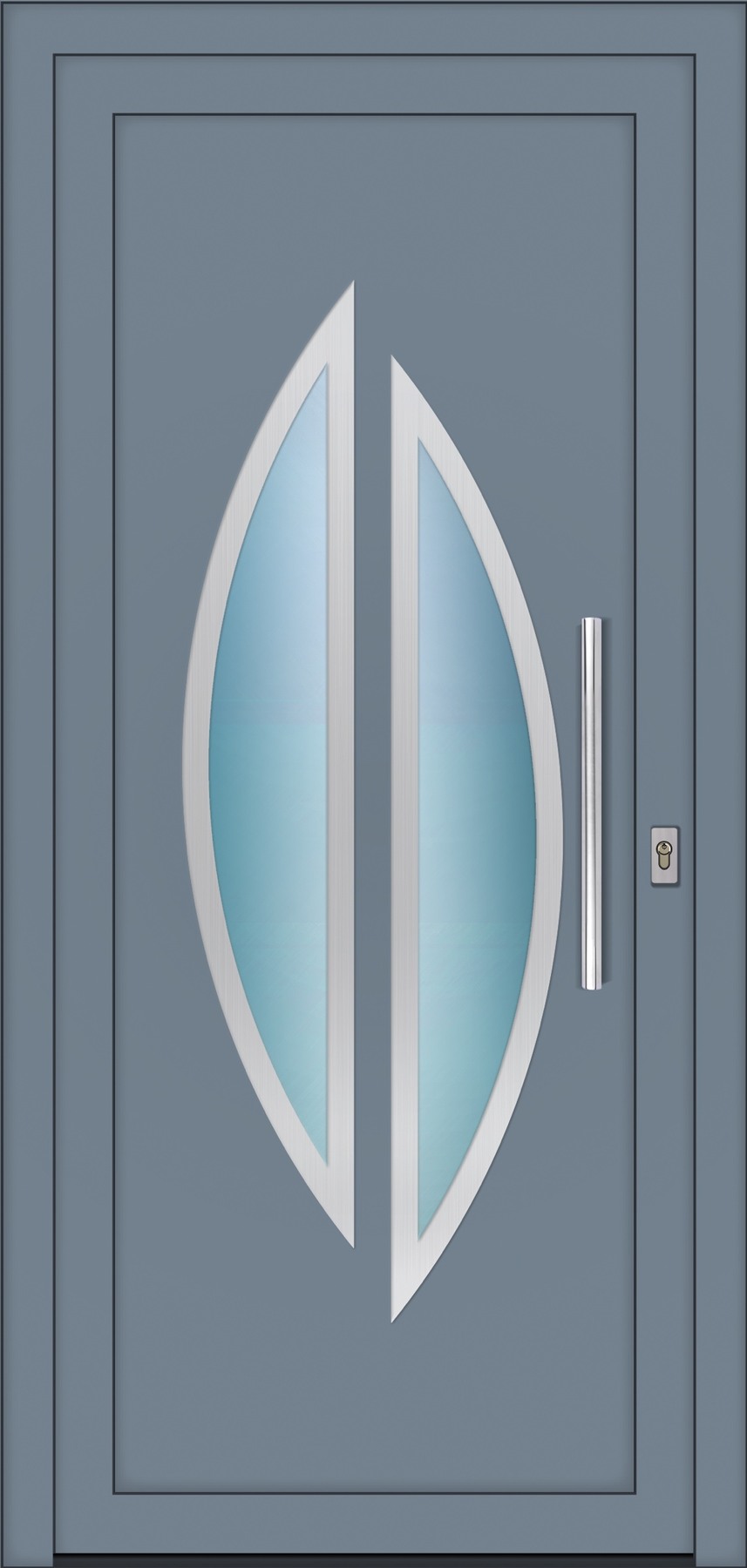 RD219 ezüstszürke – Ellipse Line ajtópanel