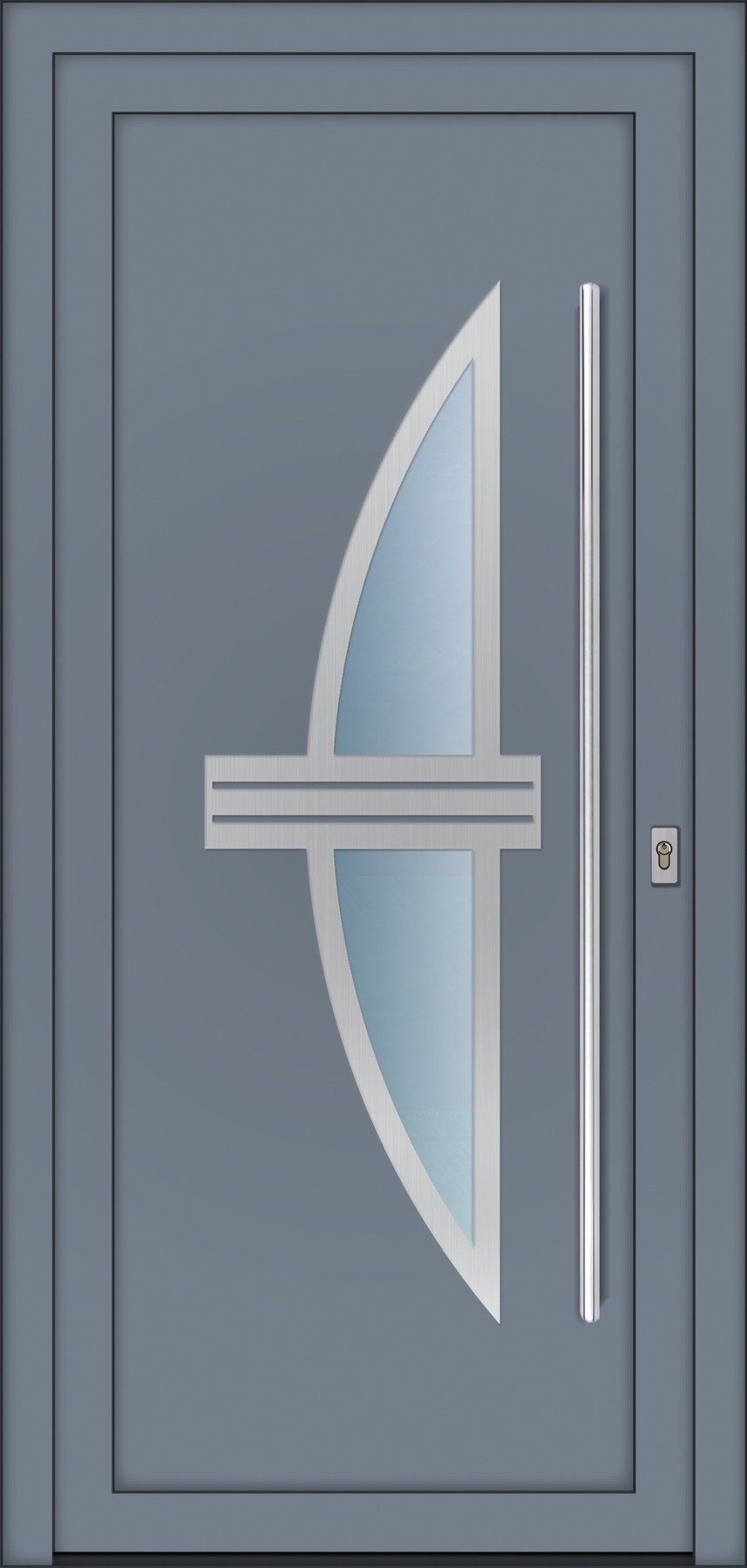 RD619 ezüstszürke – Ellipse Line ajtópanel
