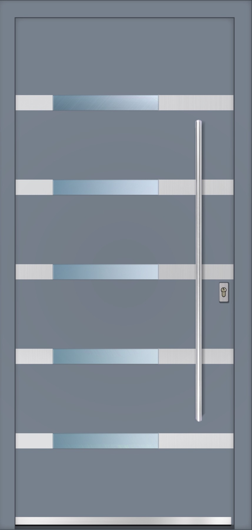 RD28 ezüstszürke – Geometric Line ajtópanel