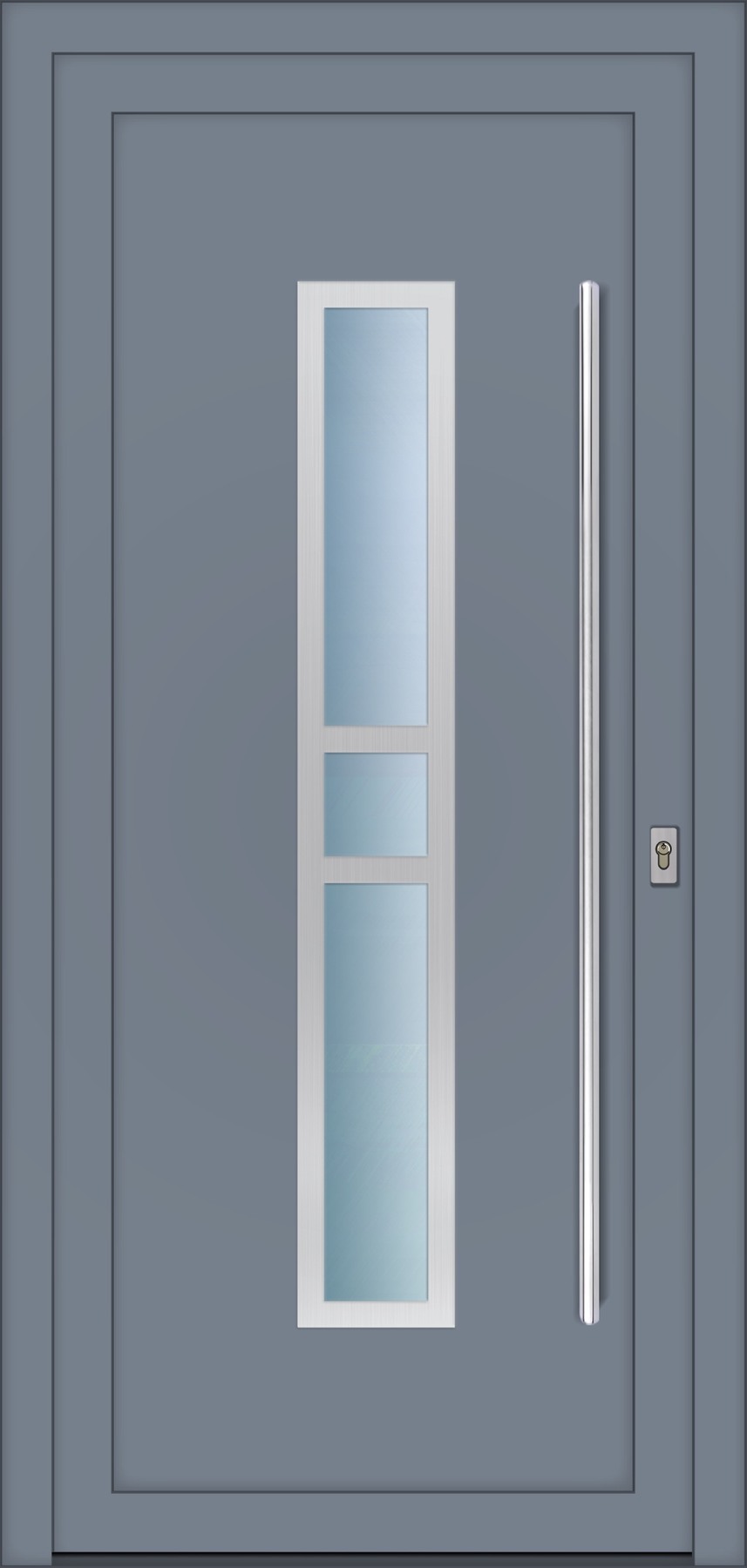 RD409 ezüstszürke – Geometric Line ajtópanel