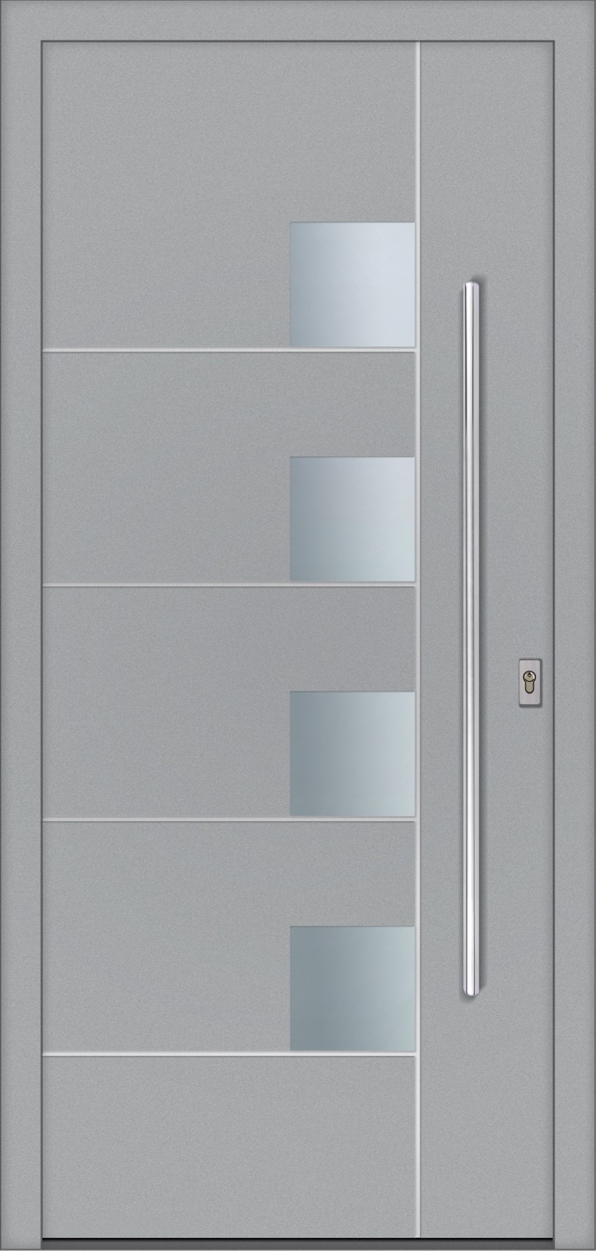 RD467 ezüstszürke – Geometric Line ajtópanel