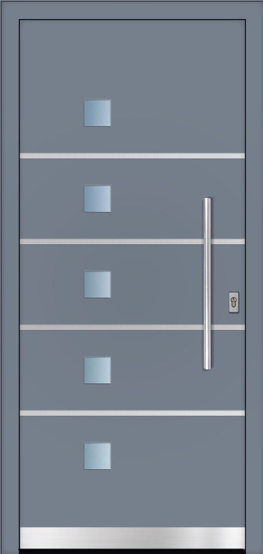 RD477 ezüstszürke – Geometric Line ajtópanel