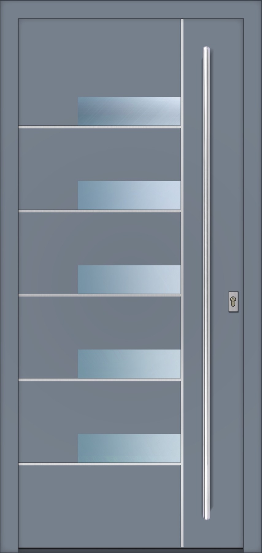 RD607 ezüstszürke – Geometric Line ajtópanel