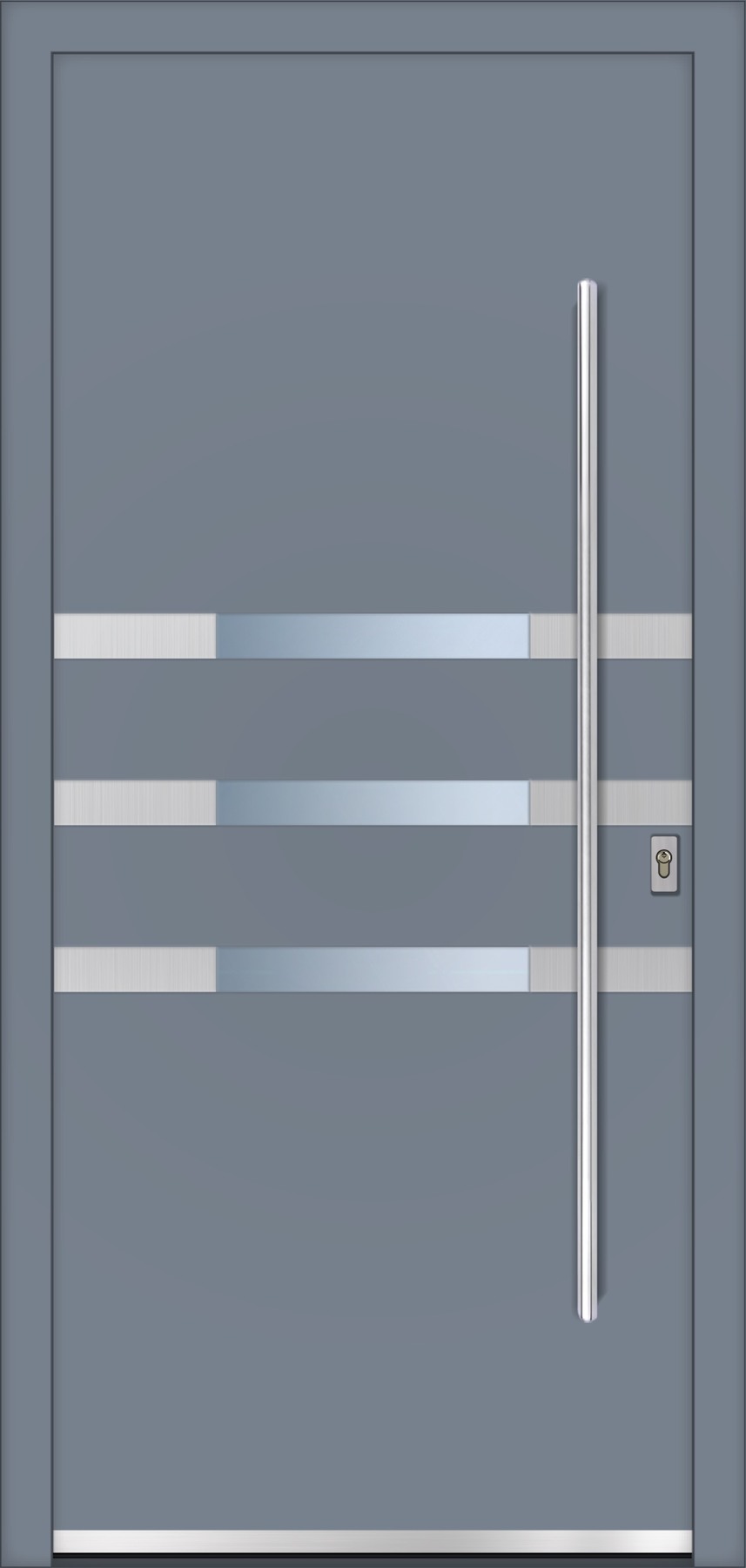 RD638 ezüstszürke – Geometric Line ajtópanel