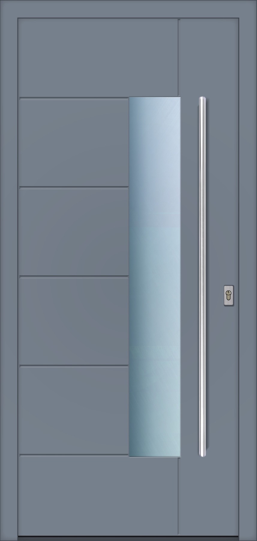 RD666 ezüstszürke – Geometric Line ajtópanel