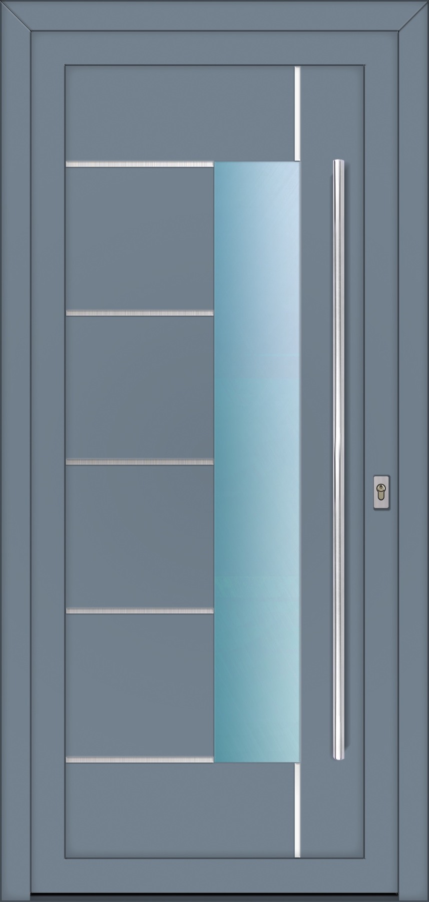 RD667 ezüstszürke – Geometric Line ajtópanel