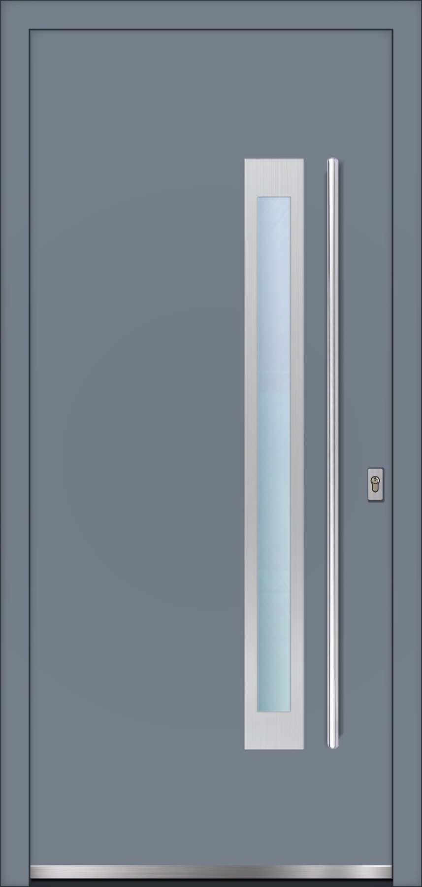 RD939 ezüstszürke – Geometric Line ajtópanel