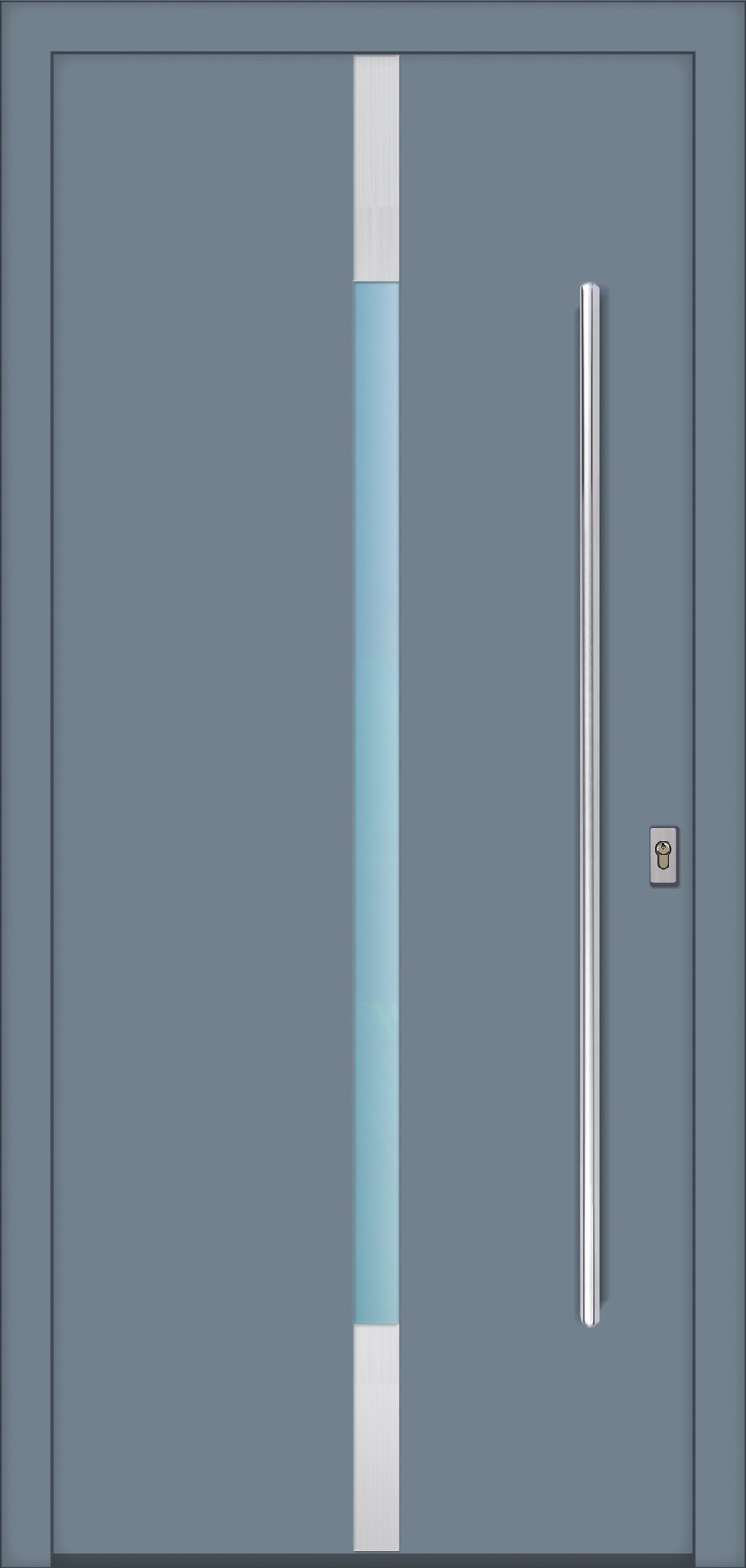 RD989 ezüstszürke – Geometric Line ajtópanel